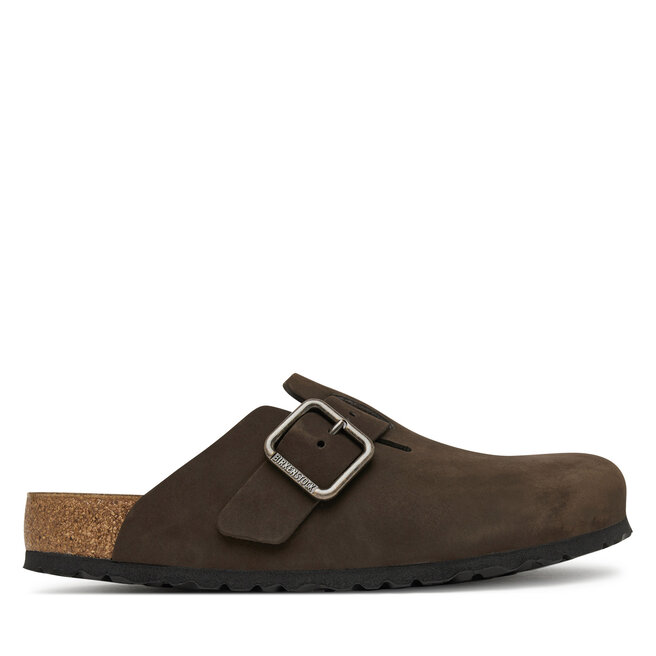 Klapki Birkenstock Boston Wire Buckle 1032760 Brązowy ciemny