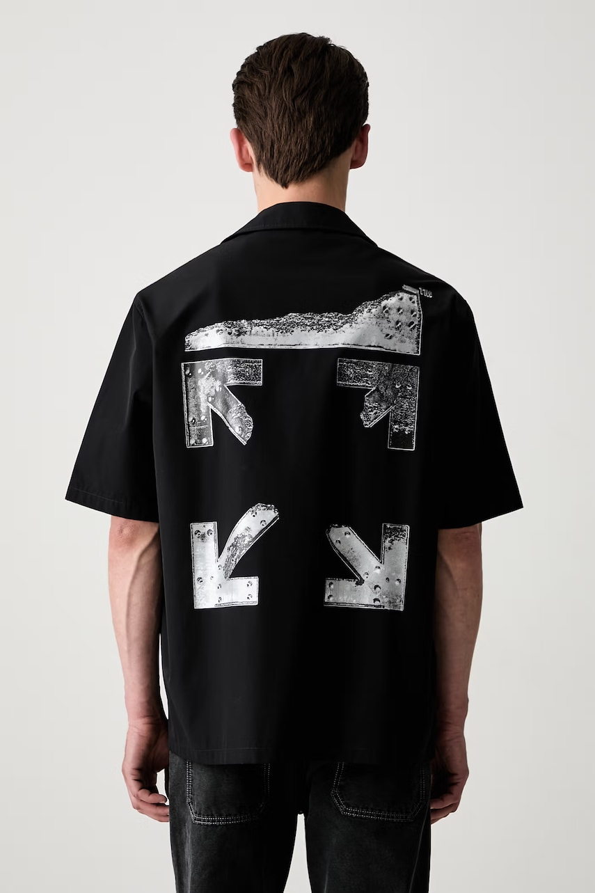 Off-White Metal Arrows koszula bawełniana męska