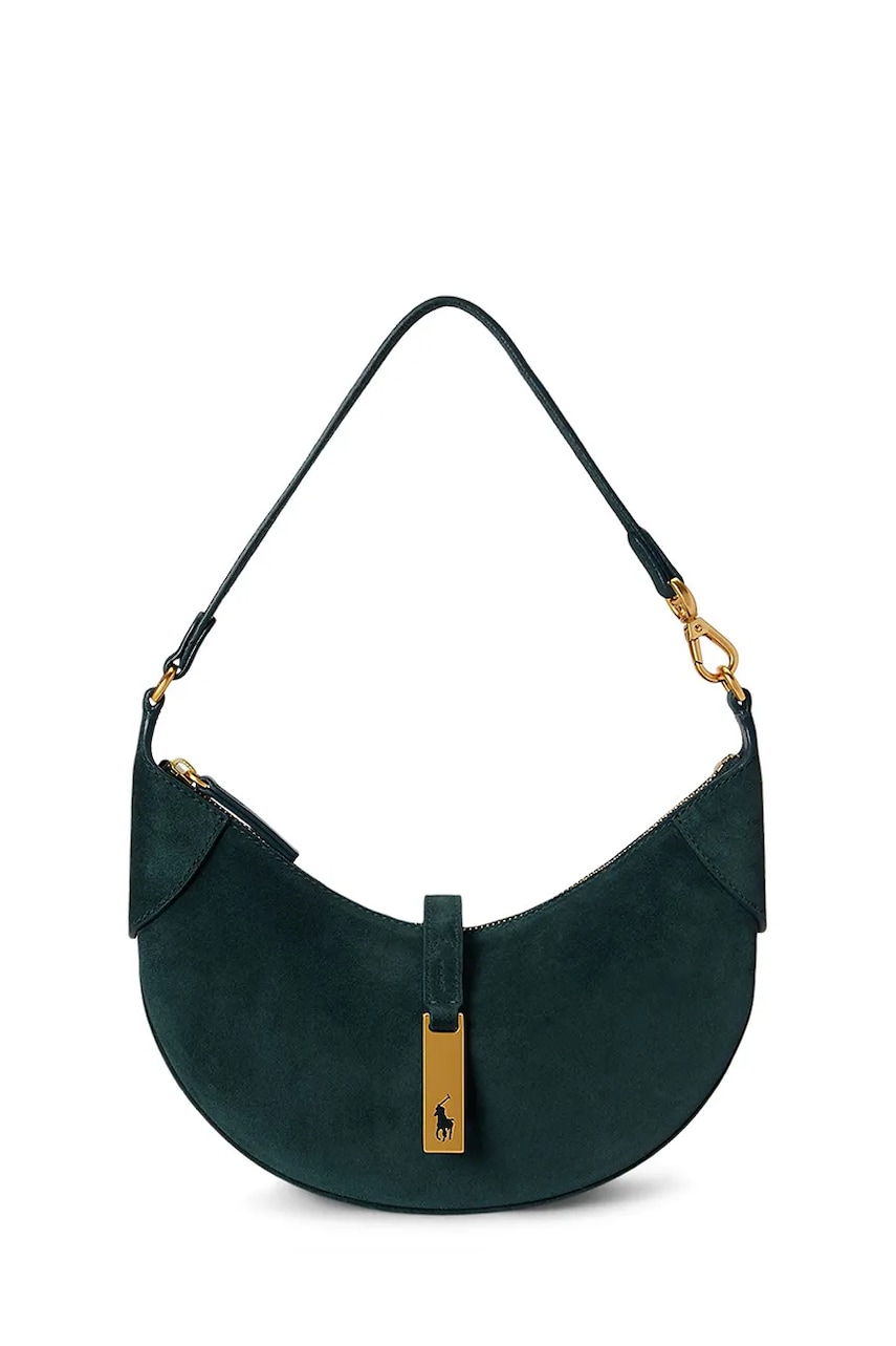 Polo Ralph Lauren torebka shopper damska zamszowa