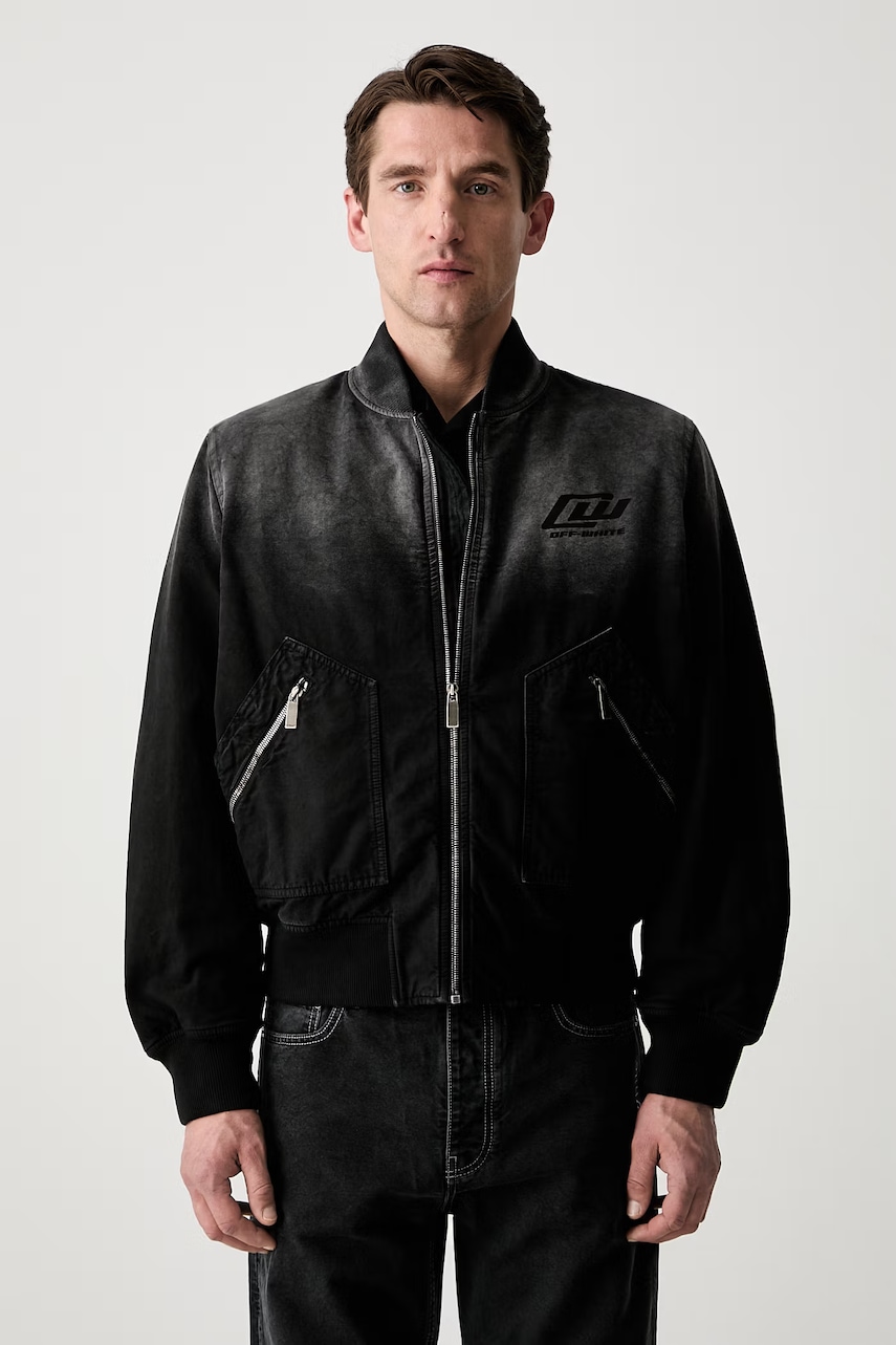 Off-White bomberka bawełniana męska