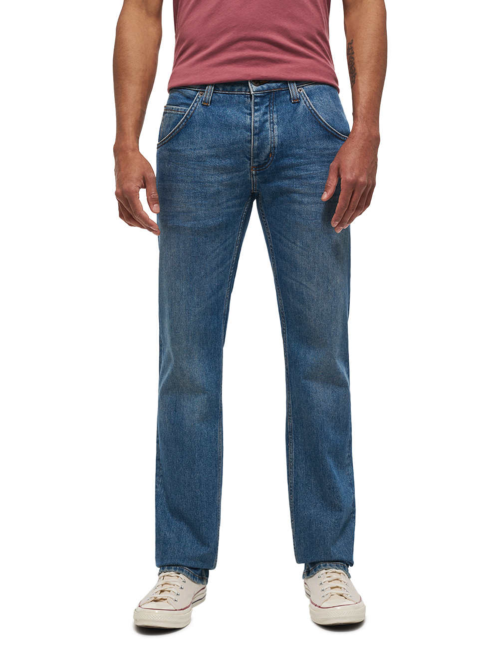 MUSTANG MICHIGAN STRAIGHT DENIM BLUE JEANSY MĘSKIE