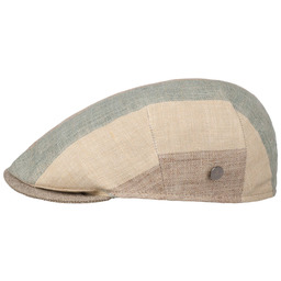 Kaszkiet Lniany Elverton by Lierys, beżowo-zielony, M (56-57 cm)
