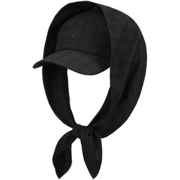 Czapka Seersucker Drape by Kangol, czarny, S/M (54-57 cm)