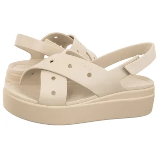 Sandały Brooklyn 4u Cross Strap Sandal Frappe 212254-2MC (CR433-b) Crocs