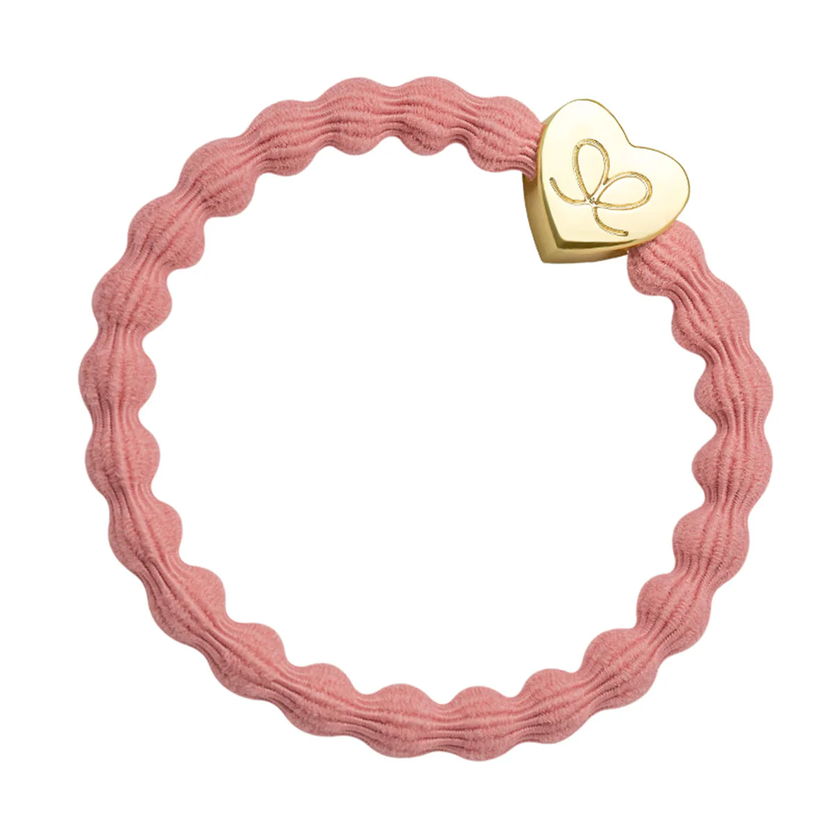 By Eloise London Gold Heart Gumka do włosów dla kobiet kolor Coral