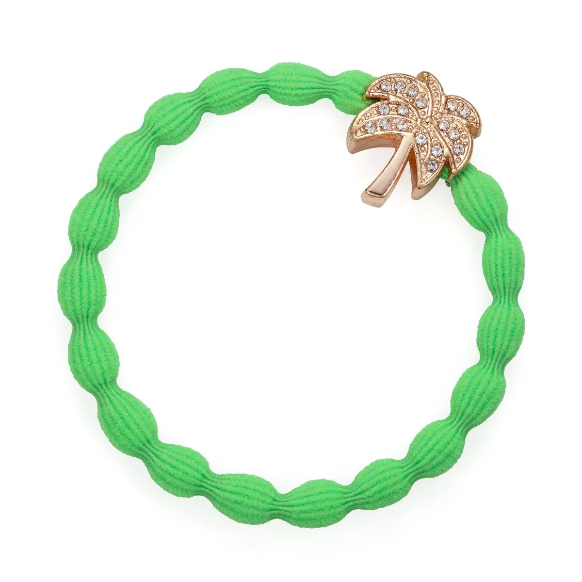 By Eloise London Gold Bling Palm Tree Gumka do włosów dla kobiet kolor Neon Green