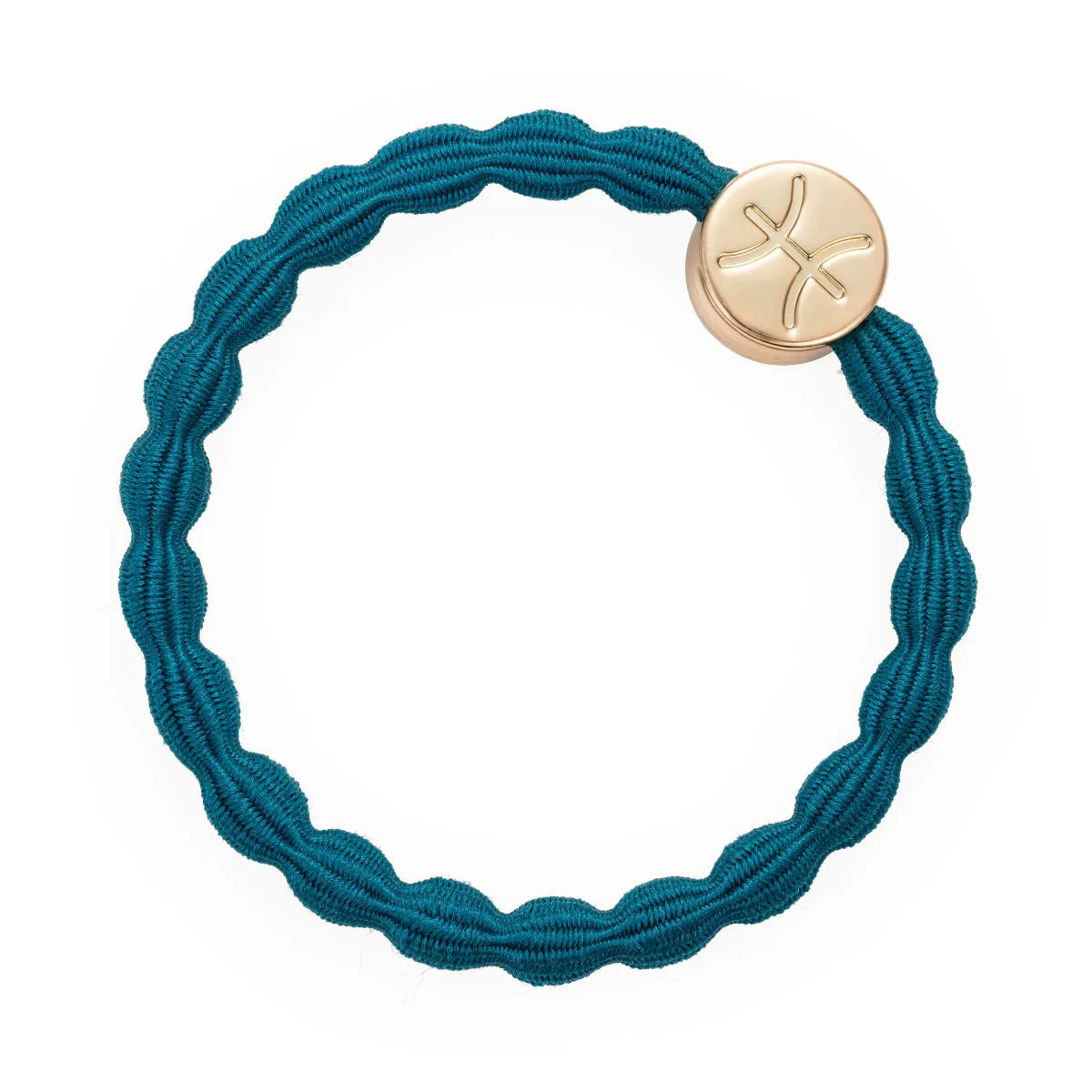By Eloise London Zodiac Sign Gold Gemini Gumka do włosów kolor Pisces Petrol Blue