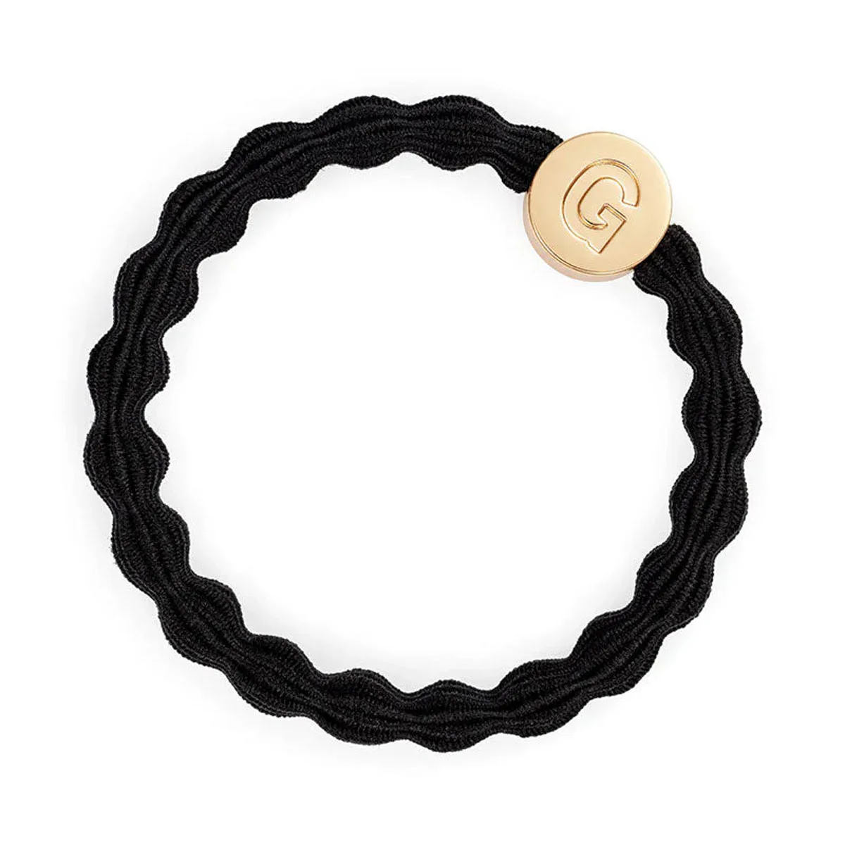 By Eloise London Letter Charms Gold Gumka do włosów kolor G Black