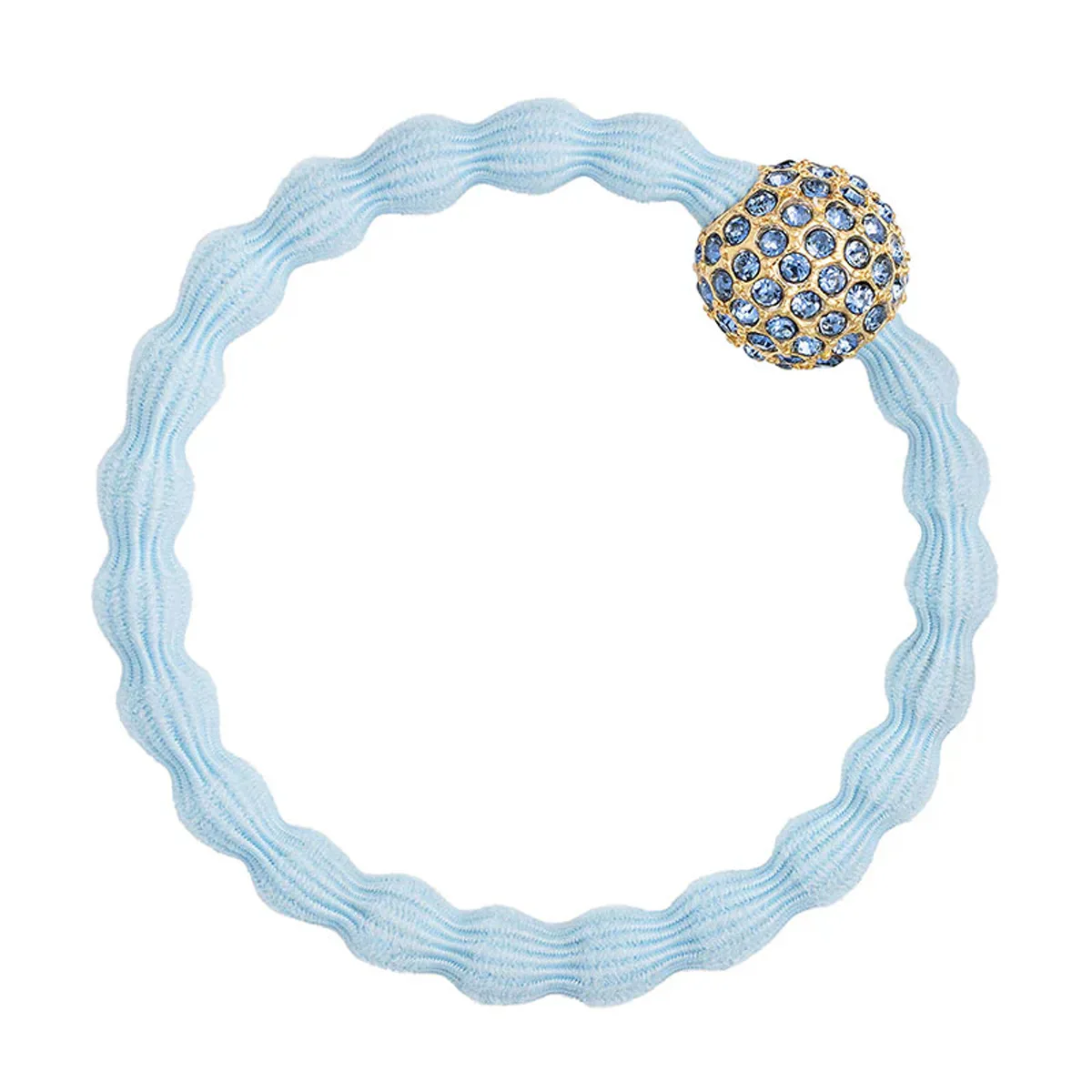 By Eloise London Bling Charms Disco Ball Gumka do włosów dla kobiet kolor Sky Blue
