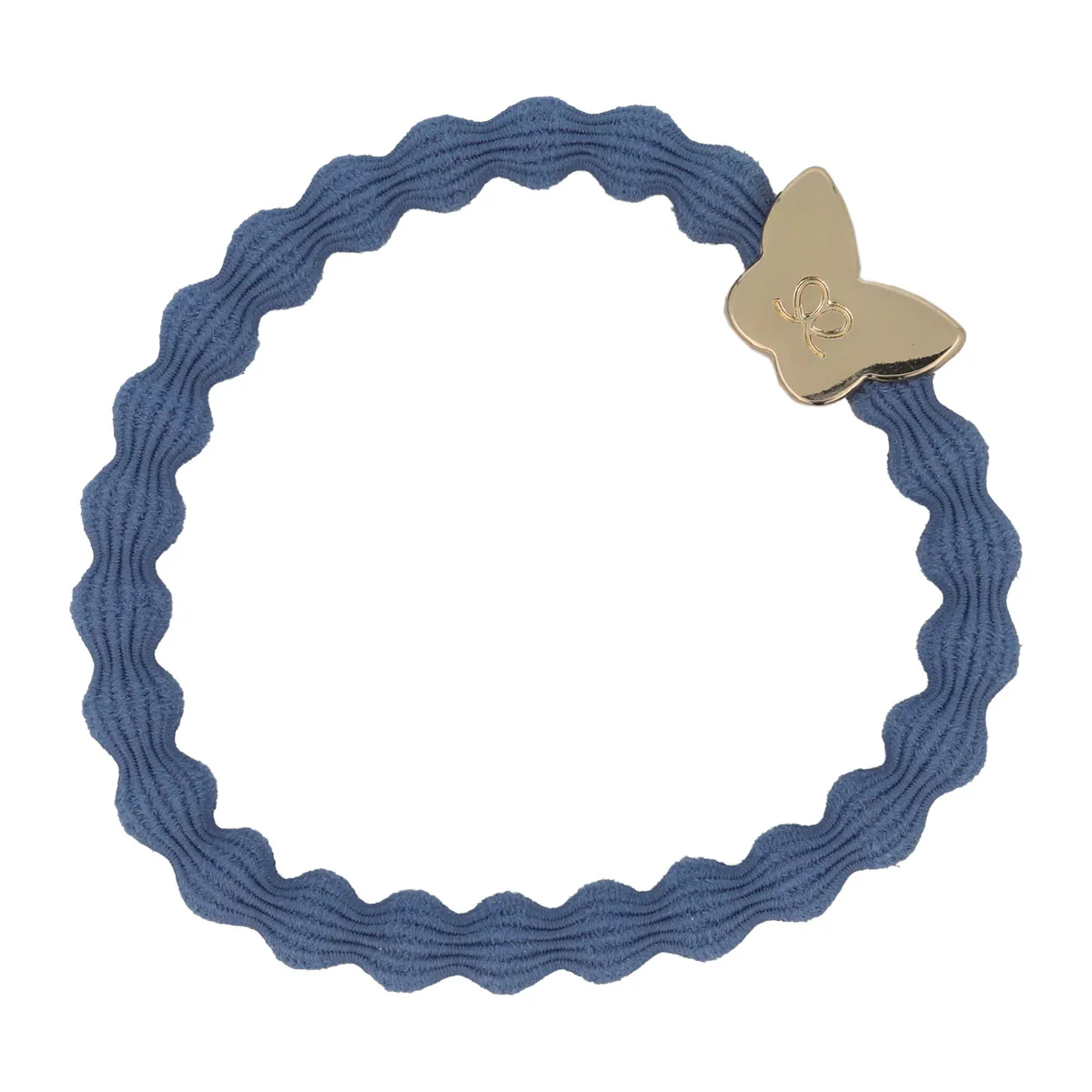 By Eloise London Gold Butterfly Gumka do włosów dla kobiet kolor Dove Blue
