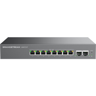 Switch Grandstream GWN7721P 2.5 Gigabit Ethernet, 10 portów, Funkcja PoE, Zarządzalny