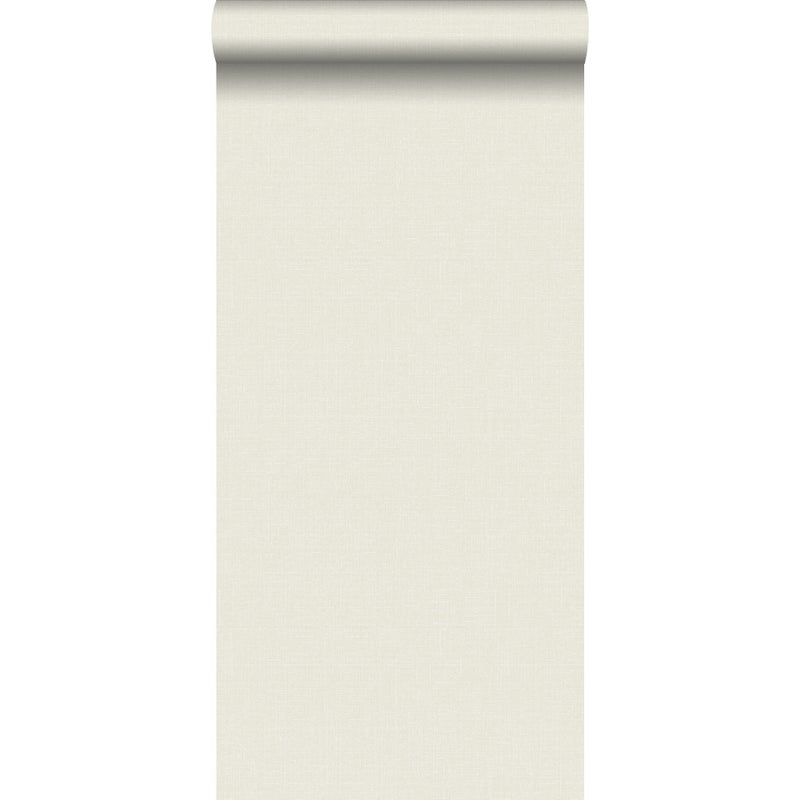 Tapeta lniana tekstura beżowym - 53 cm x 10.05 m - ESTAHOME
