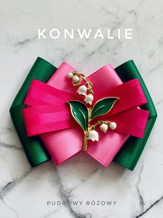 Kolekcja Kwiatowa KONWALIE Brosza z kwiatami