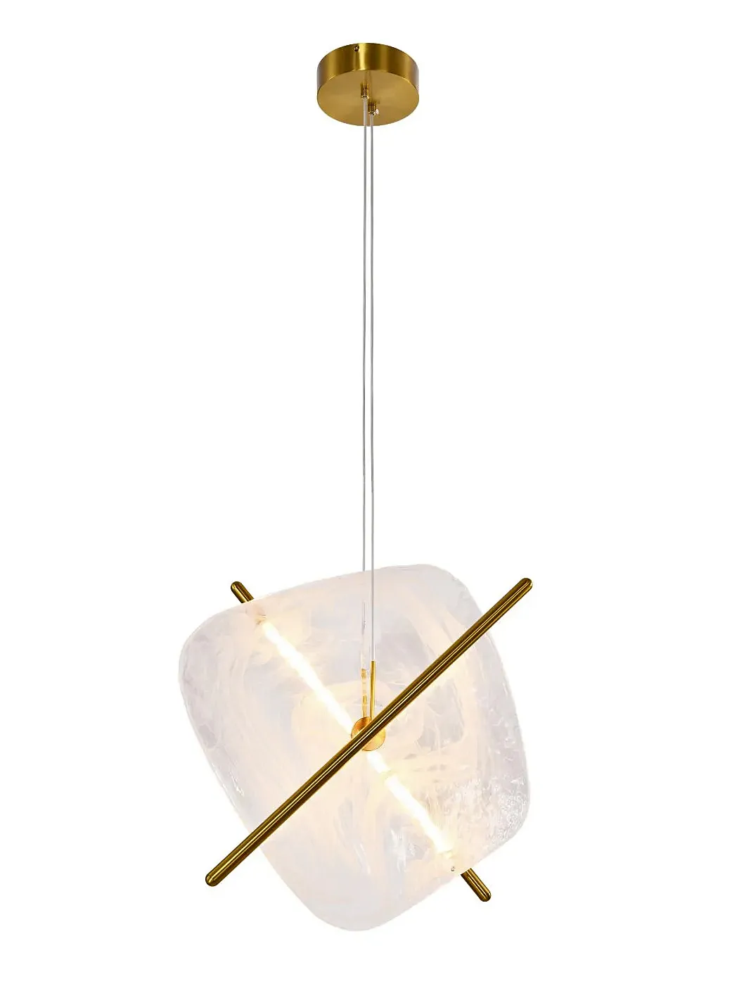 Szklana lampa wisząca nad stół C4-B96