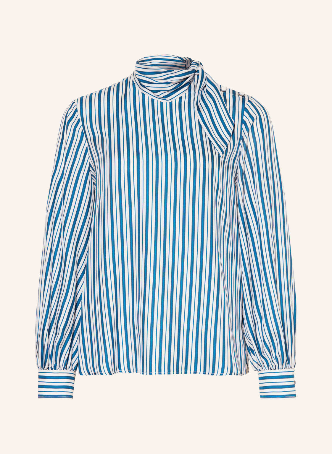 Max Mara Bluzka Bingo Z Jedwabiu blau