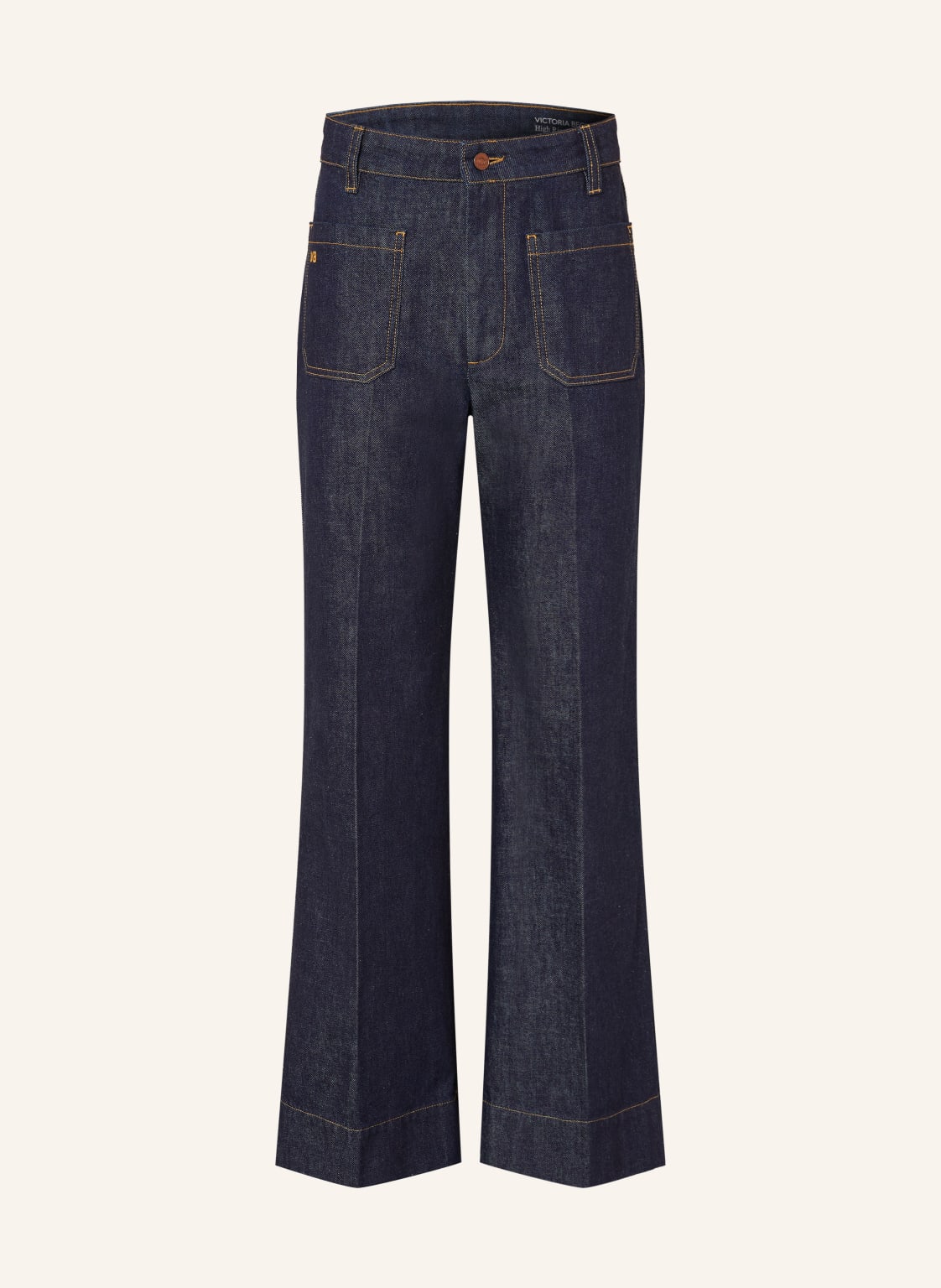 Victoria Beckham Jeansy Wide Leg Alina blau