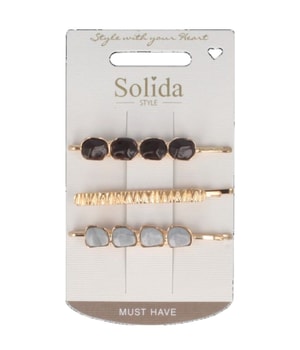 Solida Haarklemme Steine gold Klamry do włosów 3 szt.
