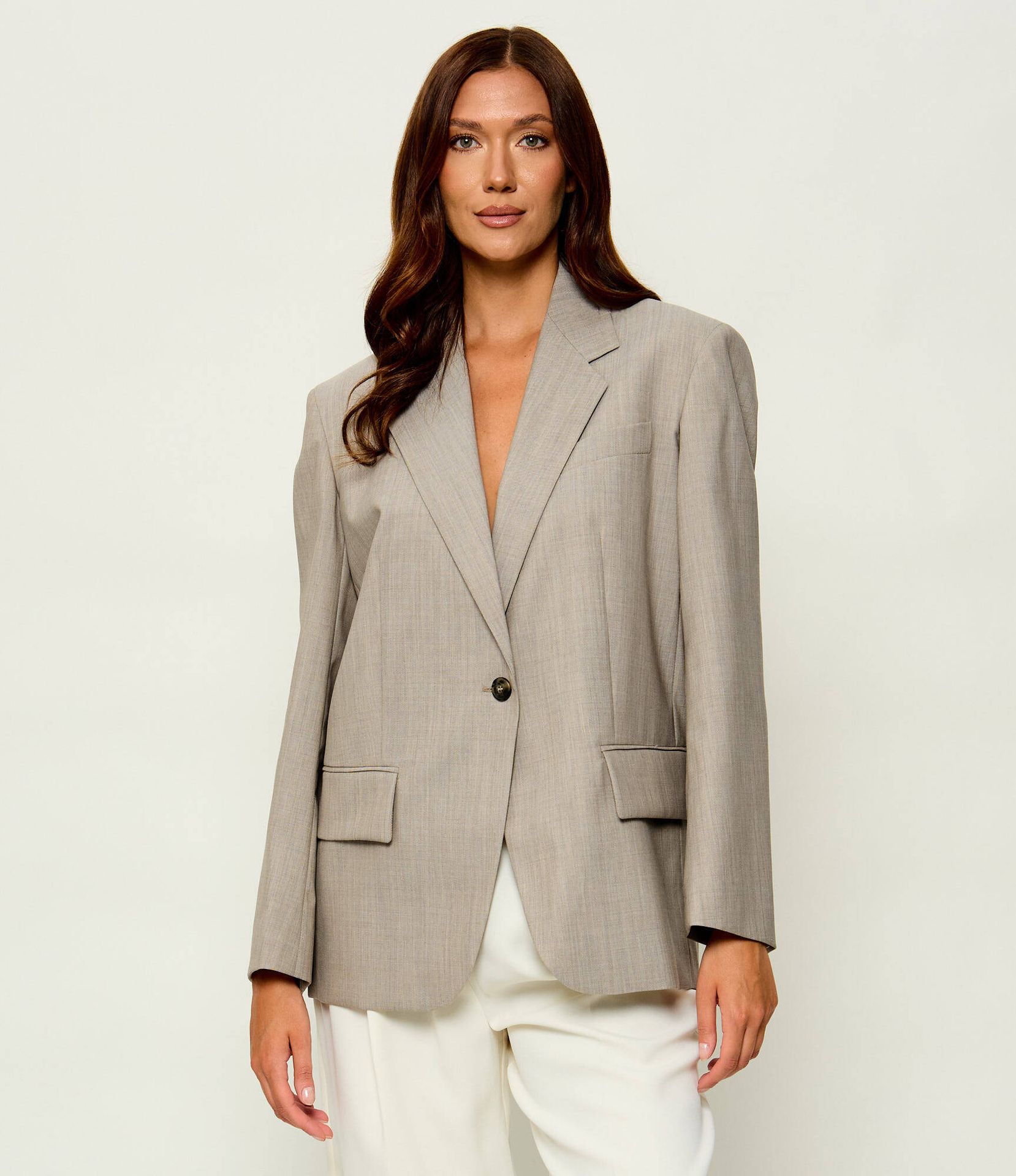Weekend MaxMara Wełniana marynarka Wkdattila Oversize fit
