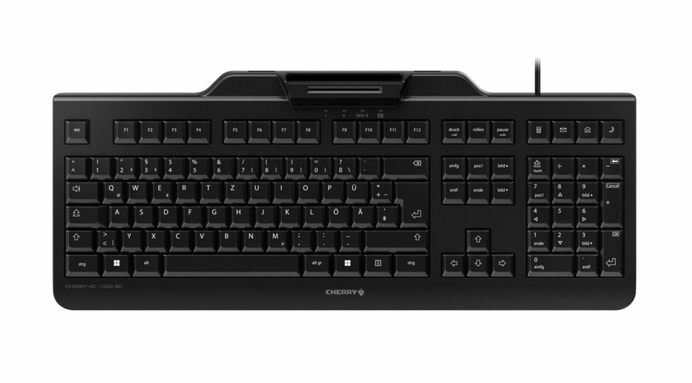 CHERRY JK-A0100CS-2 klawiatura Usługa USB QWERTZ Czeski, Słowacki Czarny