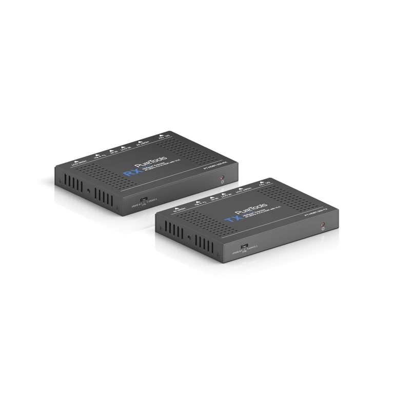 PureTools PT-HDBT-200 przedłużacz AV Nadajnik i odbiornik AV Czarny