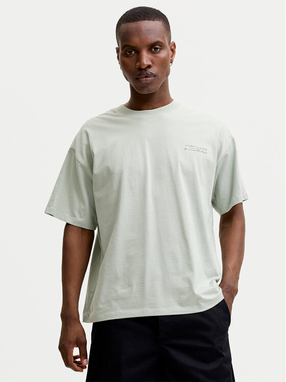 Jack & Jones T-Shirt Eterna 12295544 Szary Loose Fit
