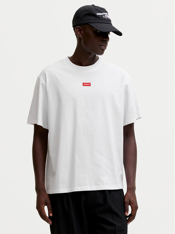 Jack & Jones T-Shirt Club Badge 12295036 Biały Regular Fit