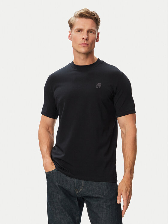 KARL LAGERFELD T-Shirt 755750 563221 Granatowy Regular Fit