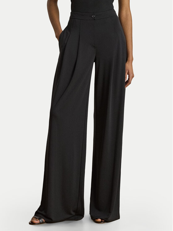 LAUREN RALPH LAUREN Spodnie materiałowe Chabrell 200980217001 Czarny Wide Leg