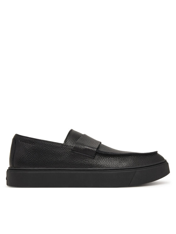 Calvin Klein Loafersy Hybrid Clean Loafer Band Tum Lth HM0HM02184 Czarny