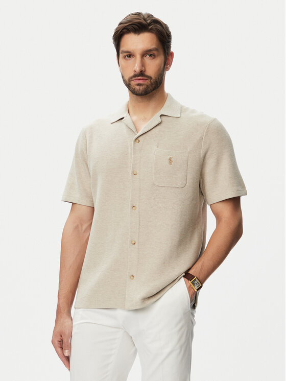Polo Ralph Lauren Koszula 710P04442502 Beżowy Regular Fit