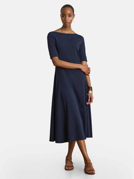 LAUREN RALPH LAUREN Sukienka koktajlowa Munzie 200973599005 Granatowy Regular Fit