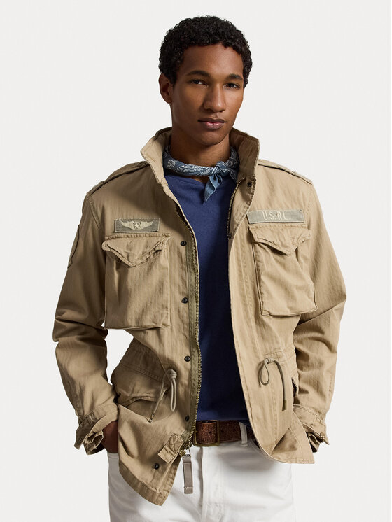 Polo Ralph Lauren Kurtka przejściowa The Iconic Field 710961616500 Beżowy Regular Fit