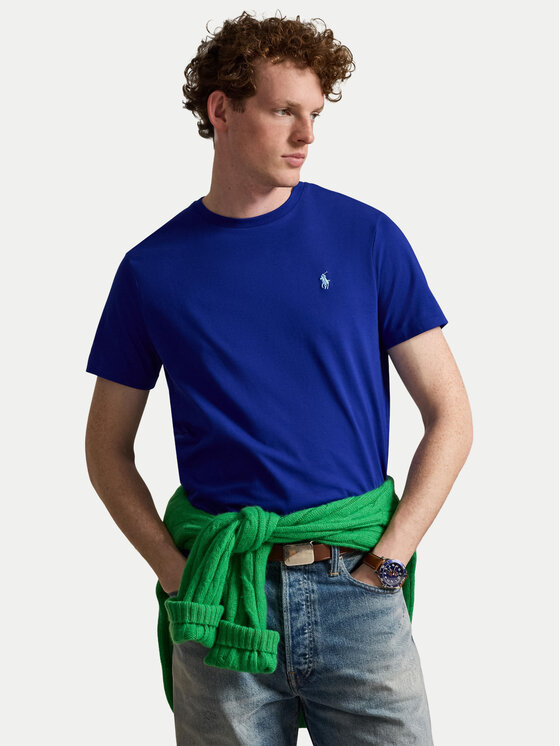 Polo Ralph Lauren T-Shirt 710671438529 Niebieski Regular Fit