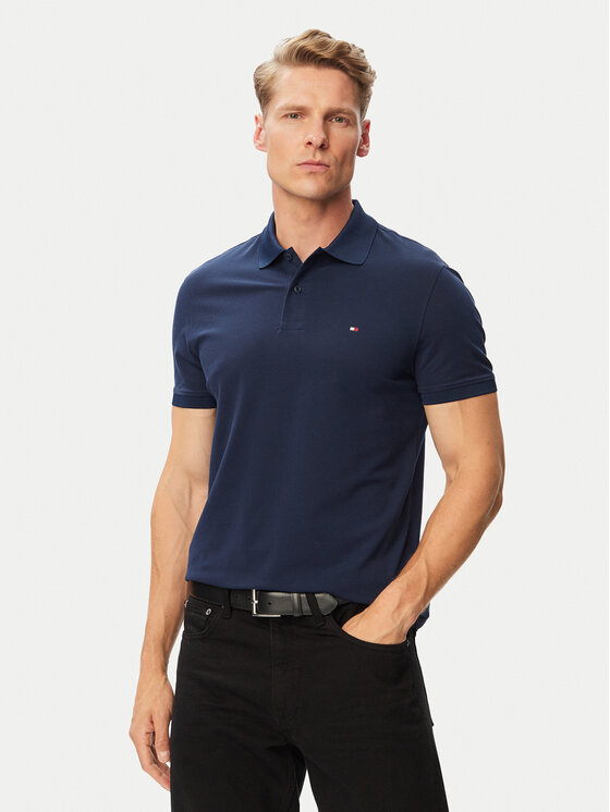 Tommy Hilfiger Polo Performance MW0MW37309 Granatowy Regular Fit