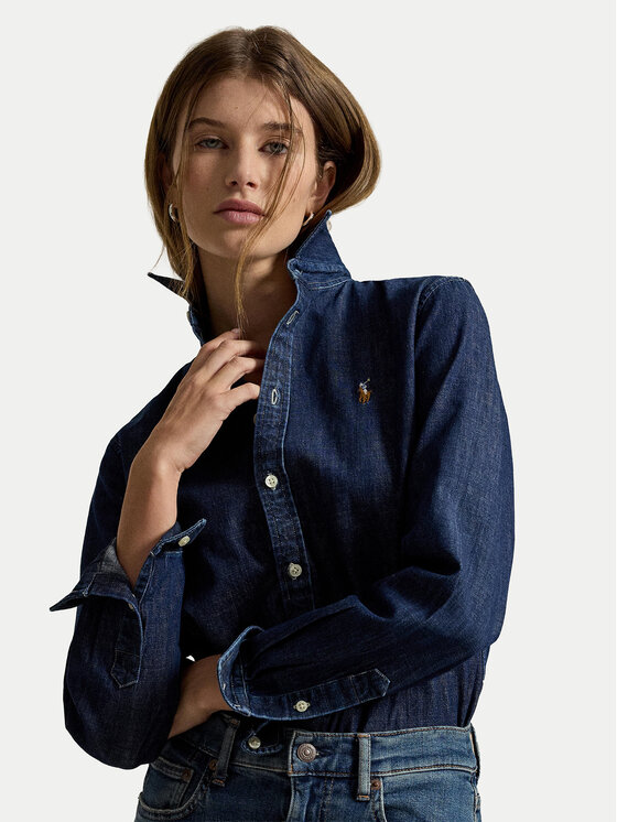 Polo Ralph Lauren Koszula 211B17137001 Granatowy Regular Fit