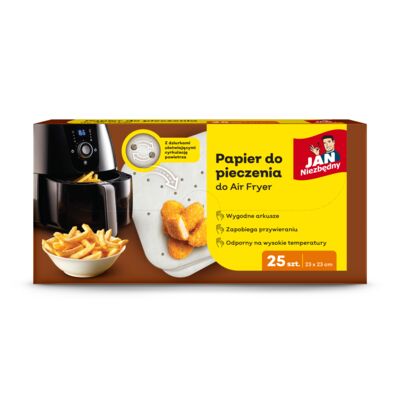 Papier do pieczenia Airfryer 25 sztuk Jan Niezbędny