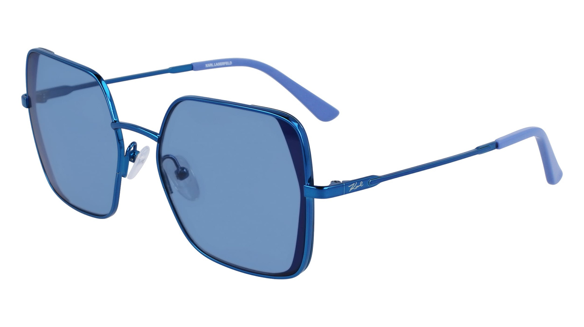 Okulary KARL LAGERFELD KL340S5618400. Okulary przeciwsłoneczne, Kolor niebieski. Kobieta.