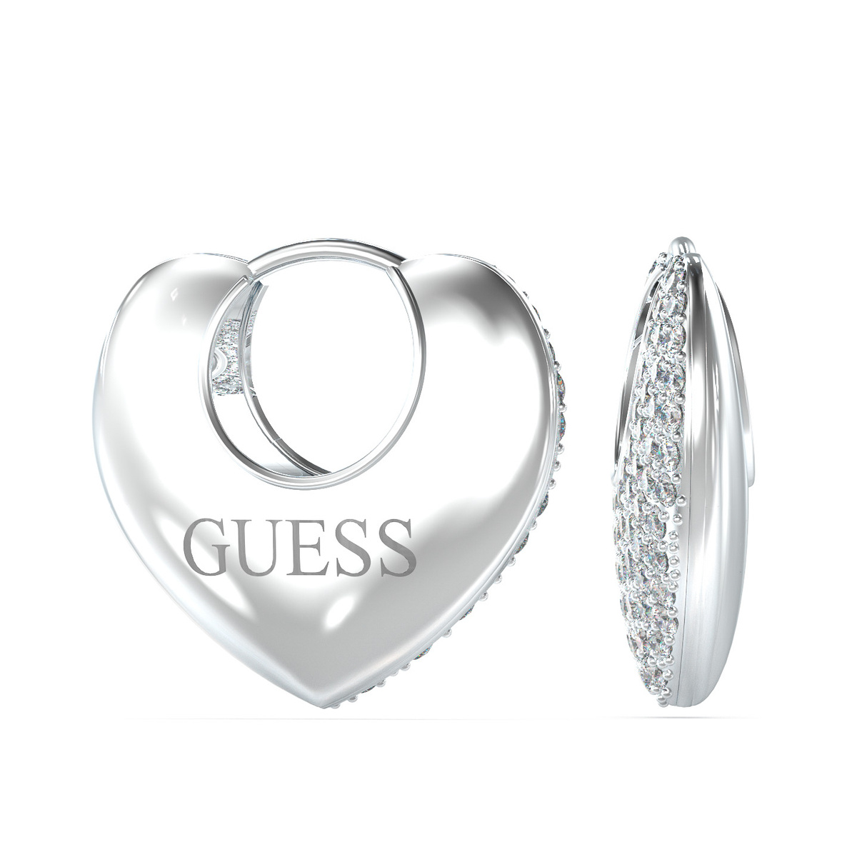 Biżuteria GUESS JUBE05207JWRH. Kolczyki, Kolor szary. Kobieta.