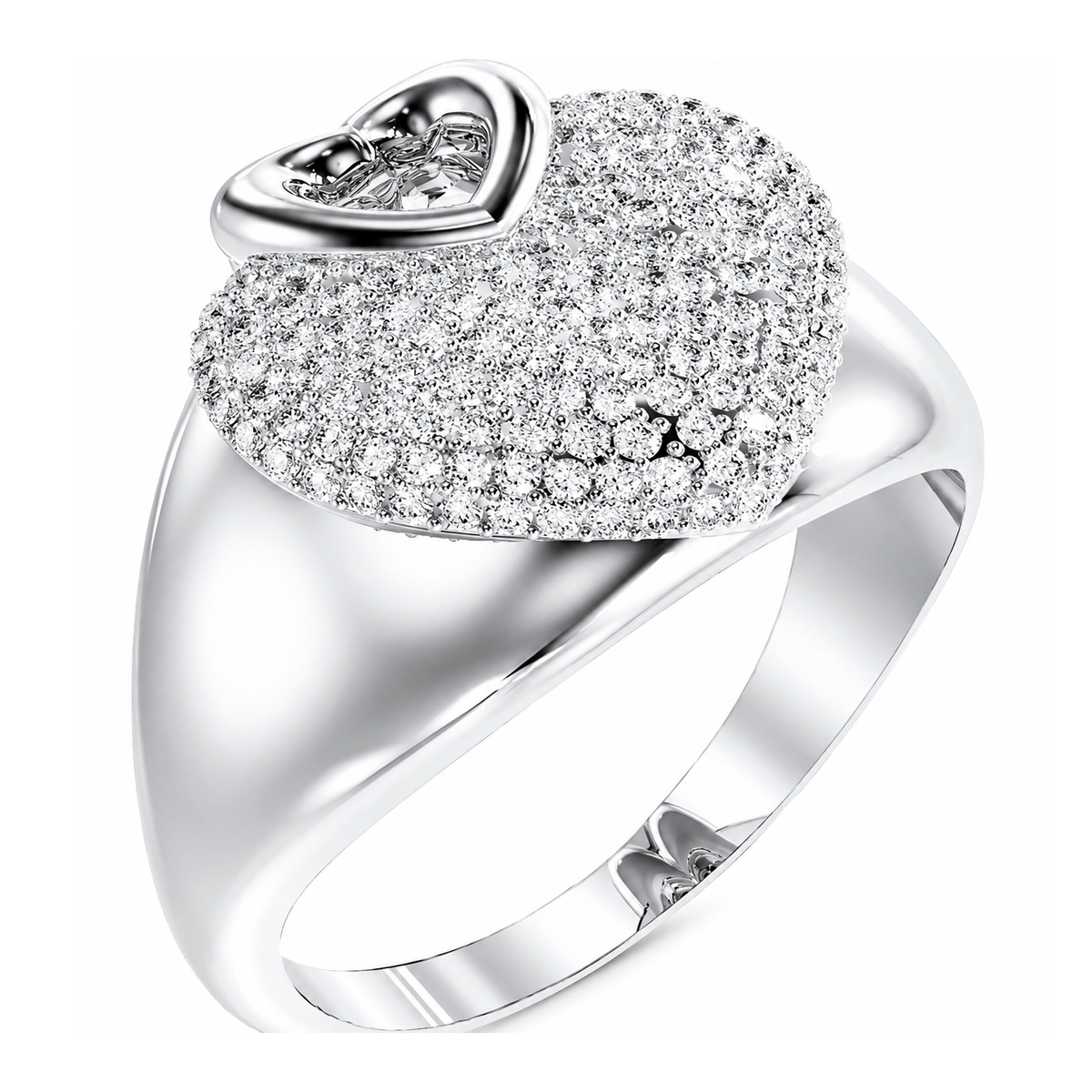 Biżuteria GUESS JUBR05215JWH. Pierścionek, Kolor szary. Kobieta.