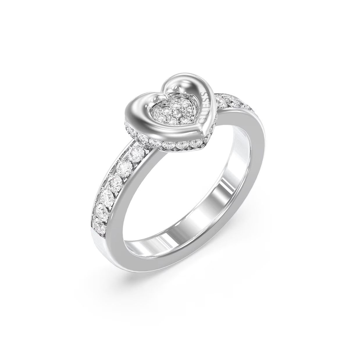 Biżuteria GUESS JUBR05464JWRH. Pierścionek, Kolor szary. Kobieta.
