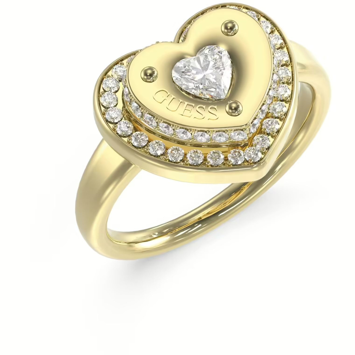 Biżuteria GUESS JUBR05552JWYG. Pierścionek, Kolor złoty. Kobieta.