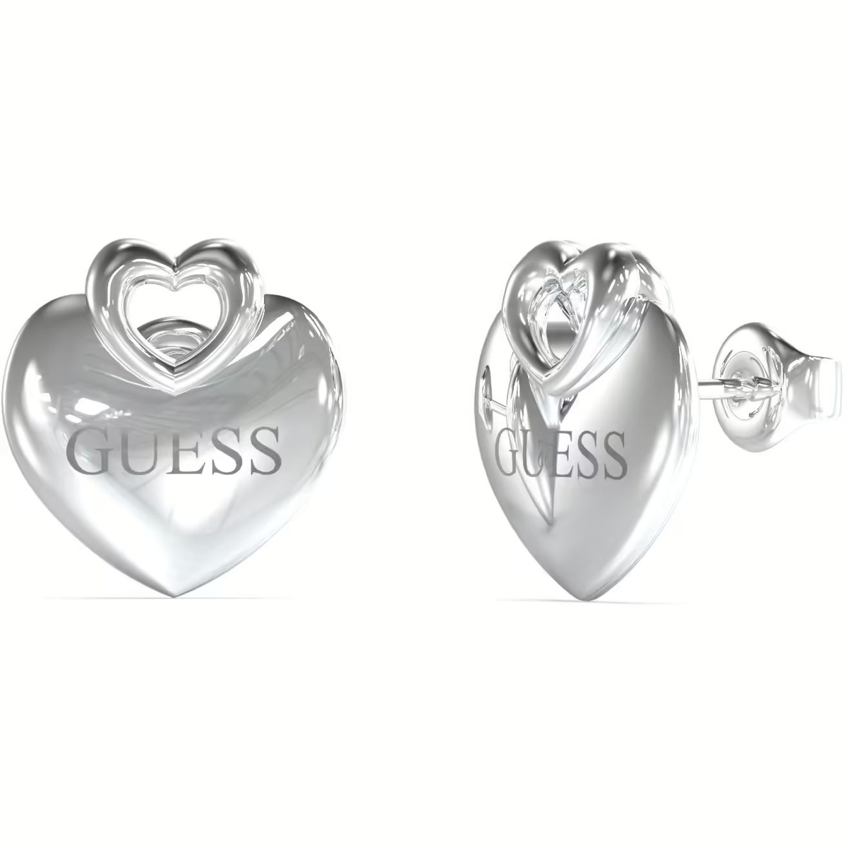 Biżuteria GUESS JUBE05218JWRH. Kolczyki, Kolor szary. Kobieta.