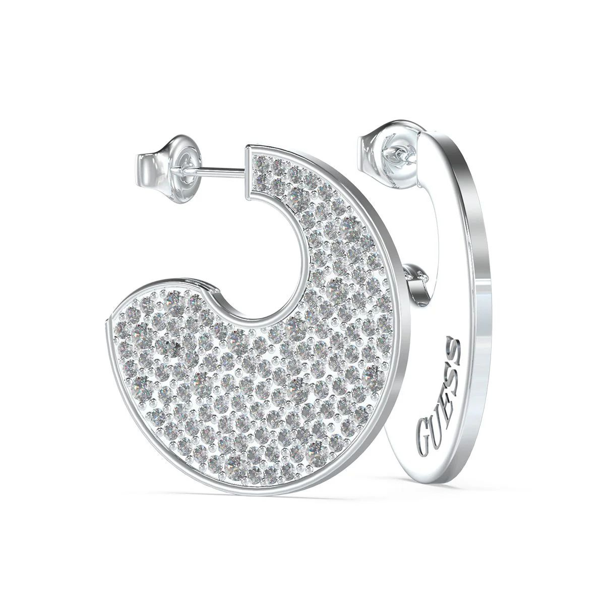 Biżuteria GUESS JUBE05229JWRH. Kolczyki, Kolor szary. Kobieta.