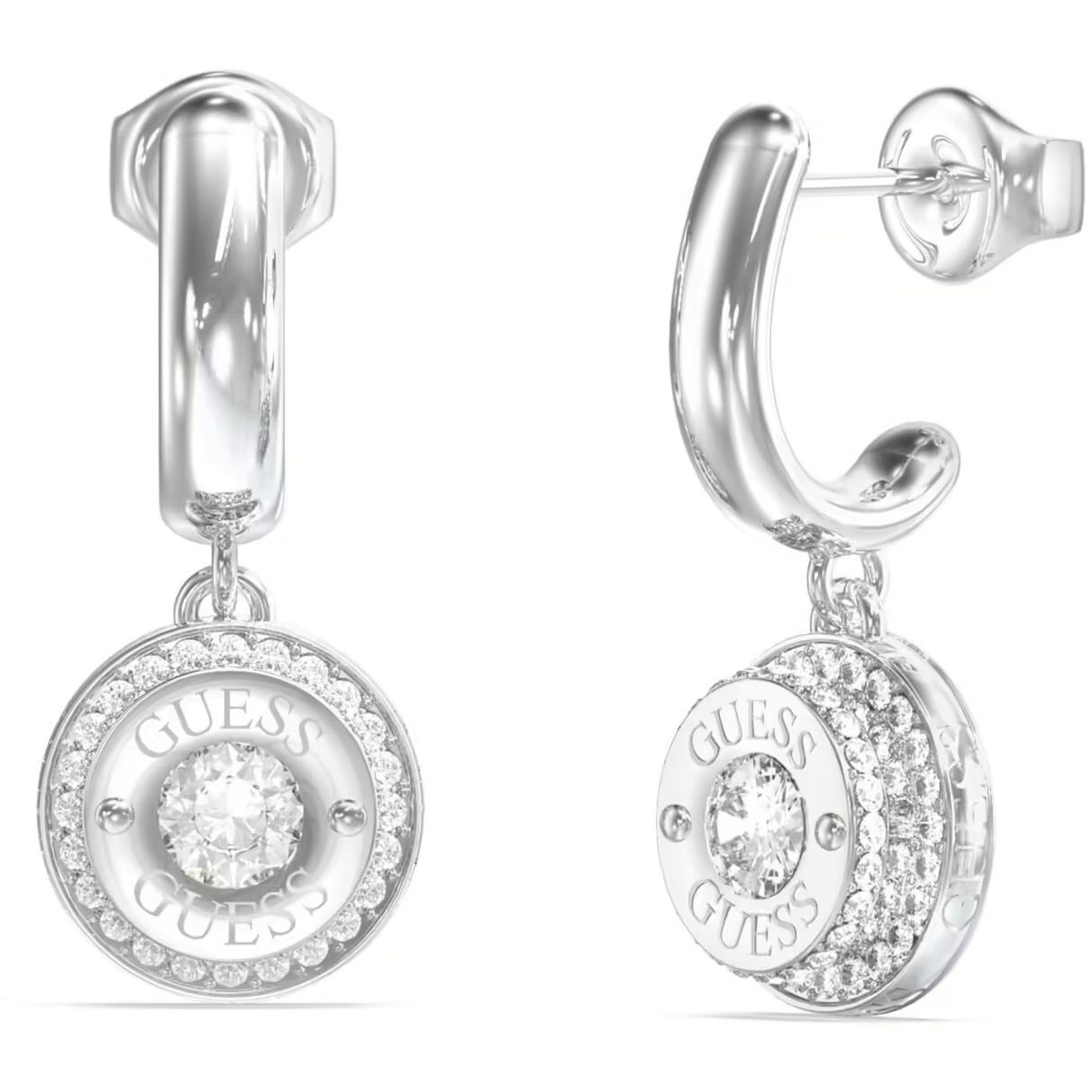Biżuteria GUESS JUBE05558JWRH. Kolczyki, Kolor szary. Kobieta.
