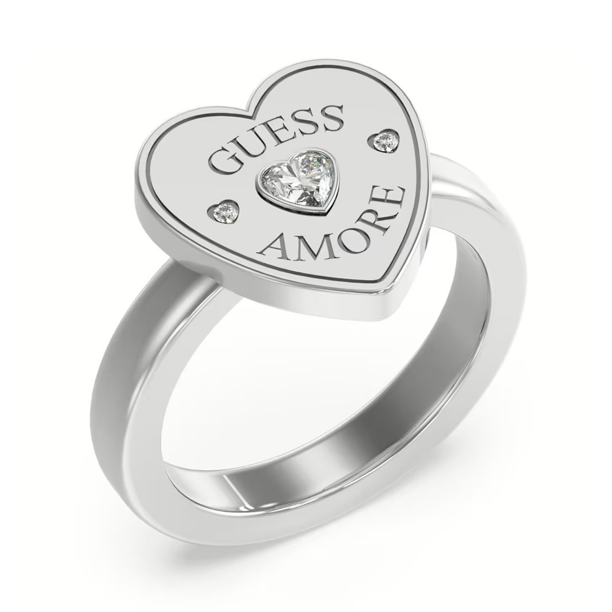 Biżuteria GUESS JUBR5059JWRH. Pierścionek, Kolor szary. Kobieta.