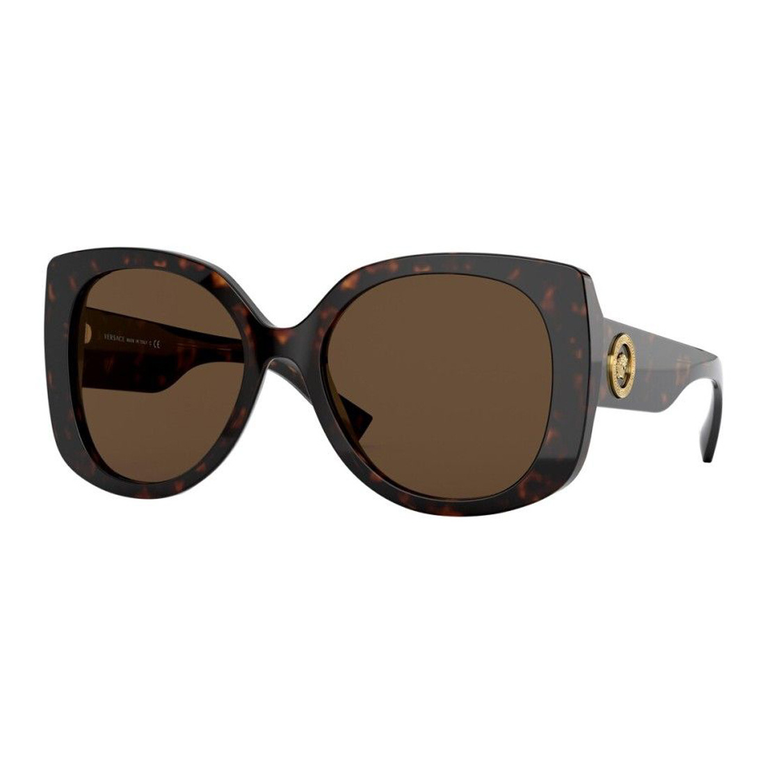 Okulary VERSACE VE4375F-10873. Okulary przeciwsłoneczne, Kolor brązowy. Kobieta.