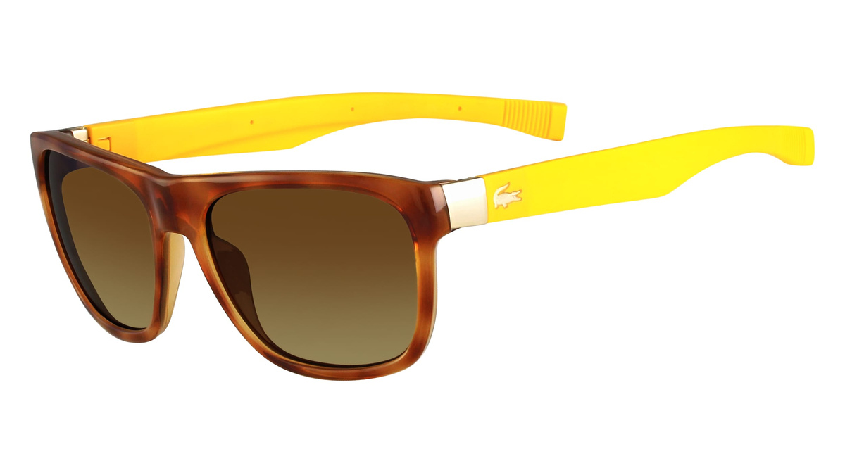 Okulary LACOSTE L664S-5517218. Okulary przeciwsłoneczne, Kolor brązowy. Unisex.