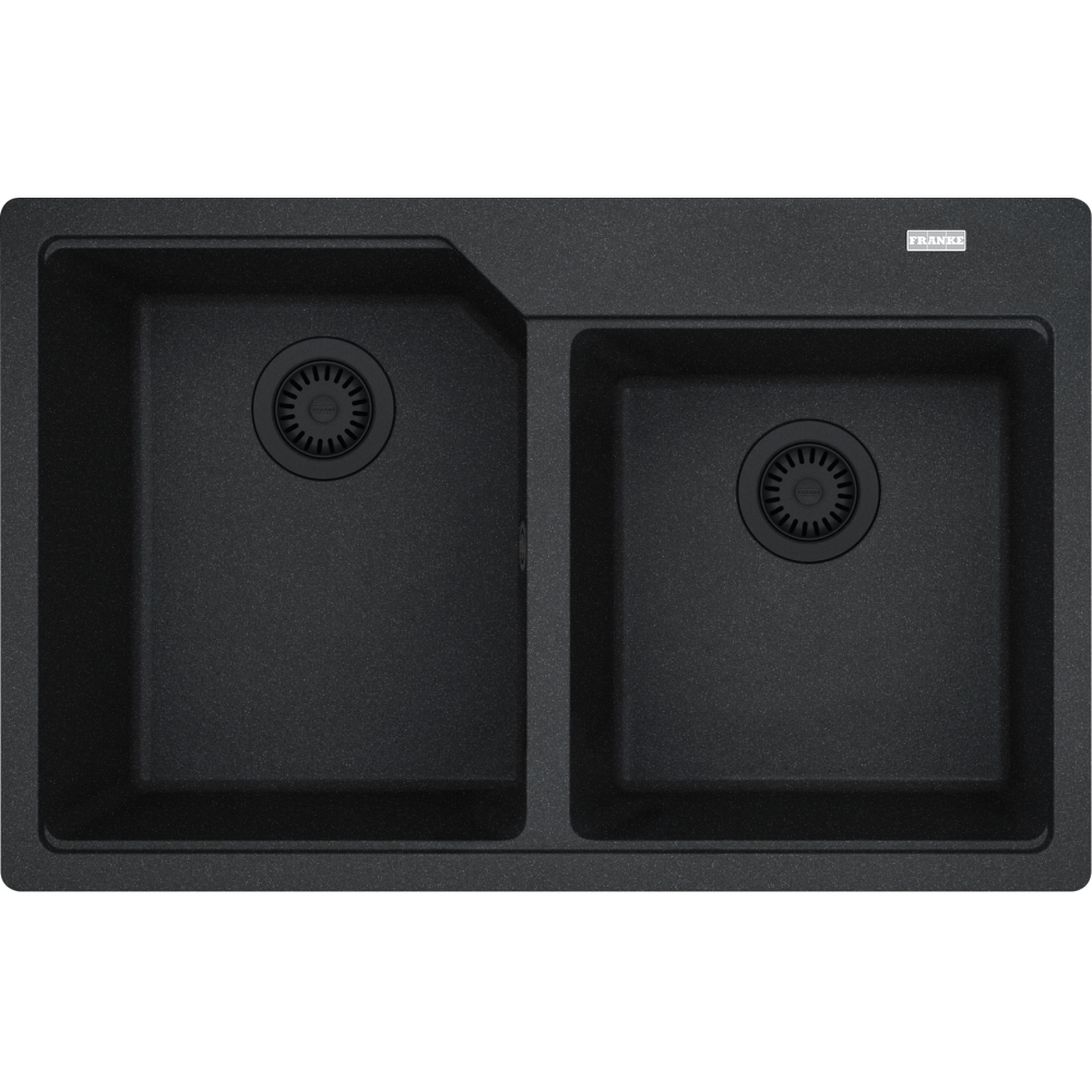Franke Urban UBG 620-36-33 2-komorowy Onyx/ Czarny Odpływ Fragranite 114.0697.746