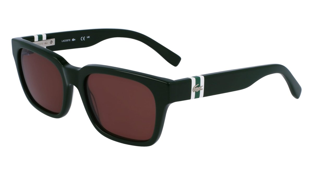 Okulary LACOSTE L6007S5418318. Okulary przeciwsłoneczne, Kolor zielony. Mężczyzna.