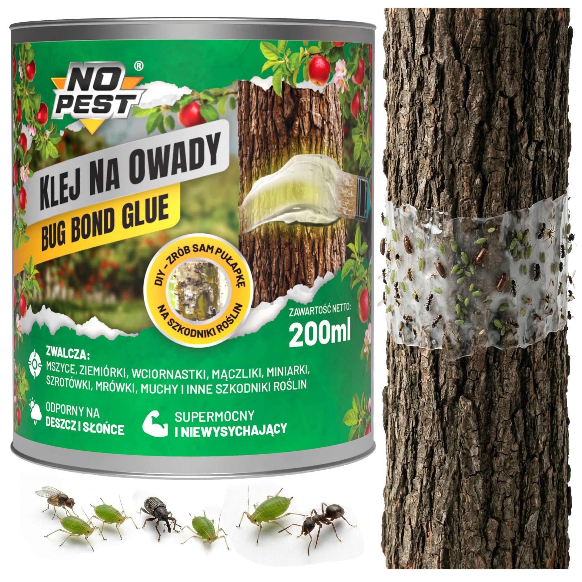 No Pest® Klej entomologiczny na owady Bug Bond Glue 200 ml